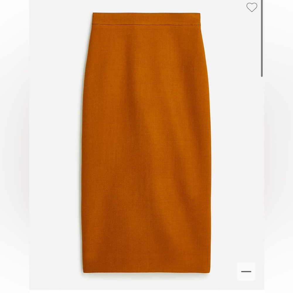 No. 3 Pencil skirt in double-serge wool